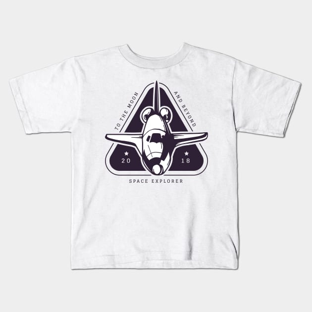 Space Explorer Kids T-Shirt by madeinchorley